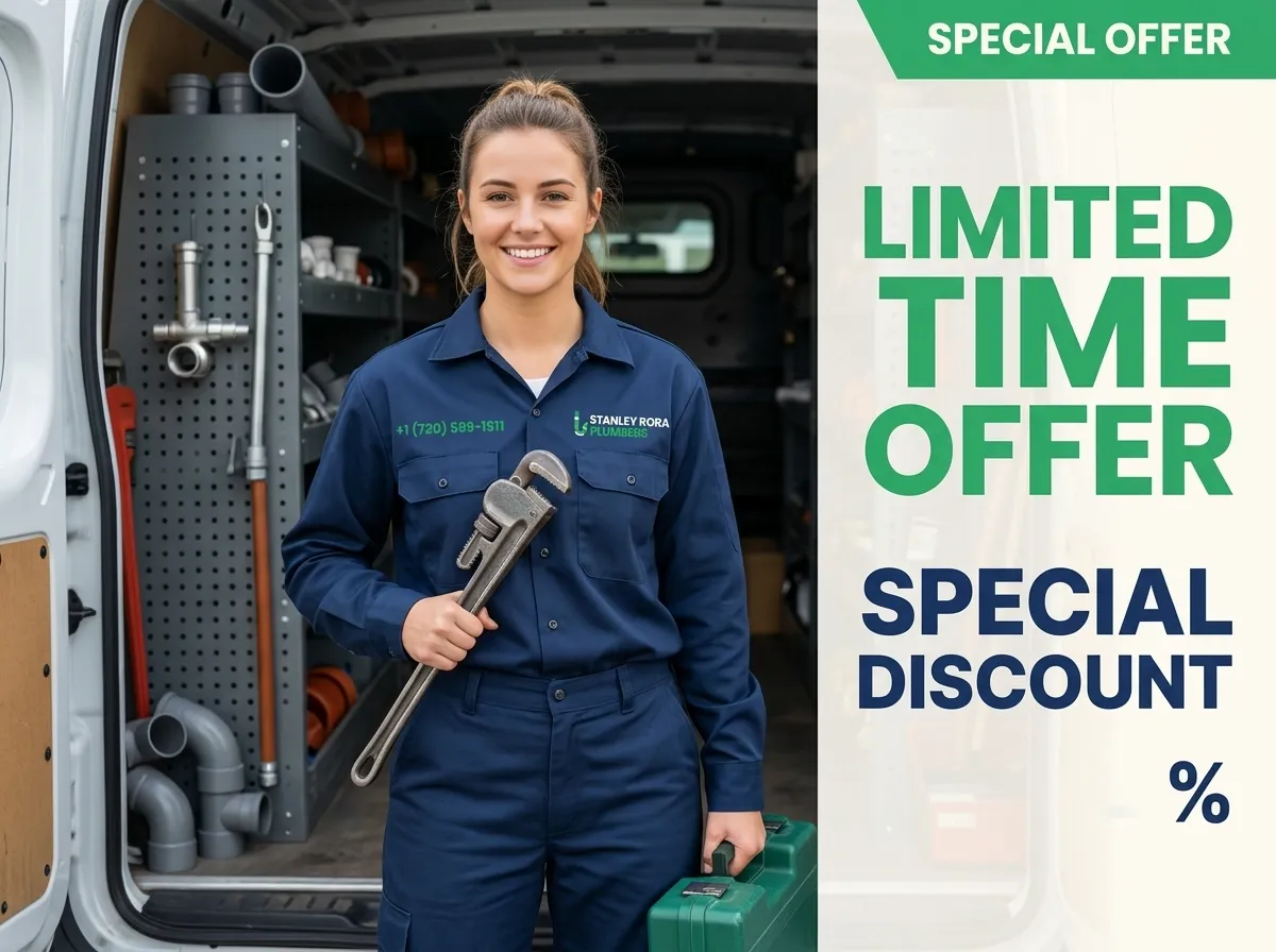 Limited time special discount on plumbing services Aurora CO
